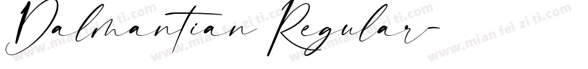 Dalmantian Regular字体转换